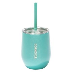 Corkcicle Stemless Insulated Wine Glass & Straw